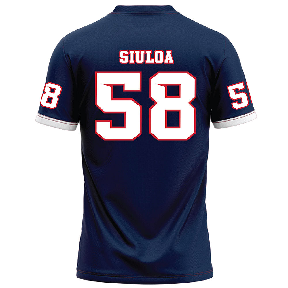 Fresno State - NCAA Football : Efren Siuloa - Blue Football Jersey-1