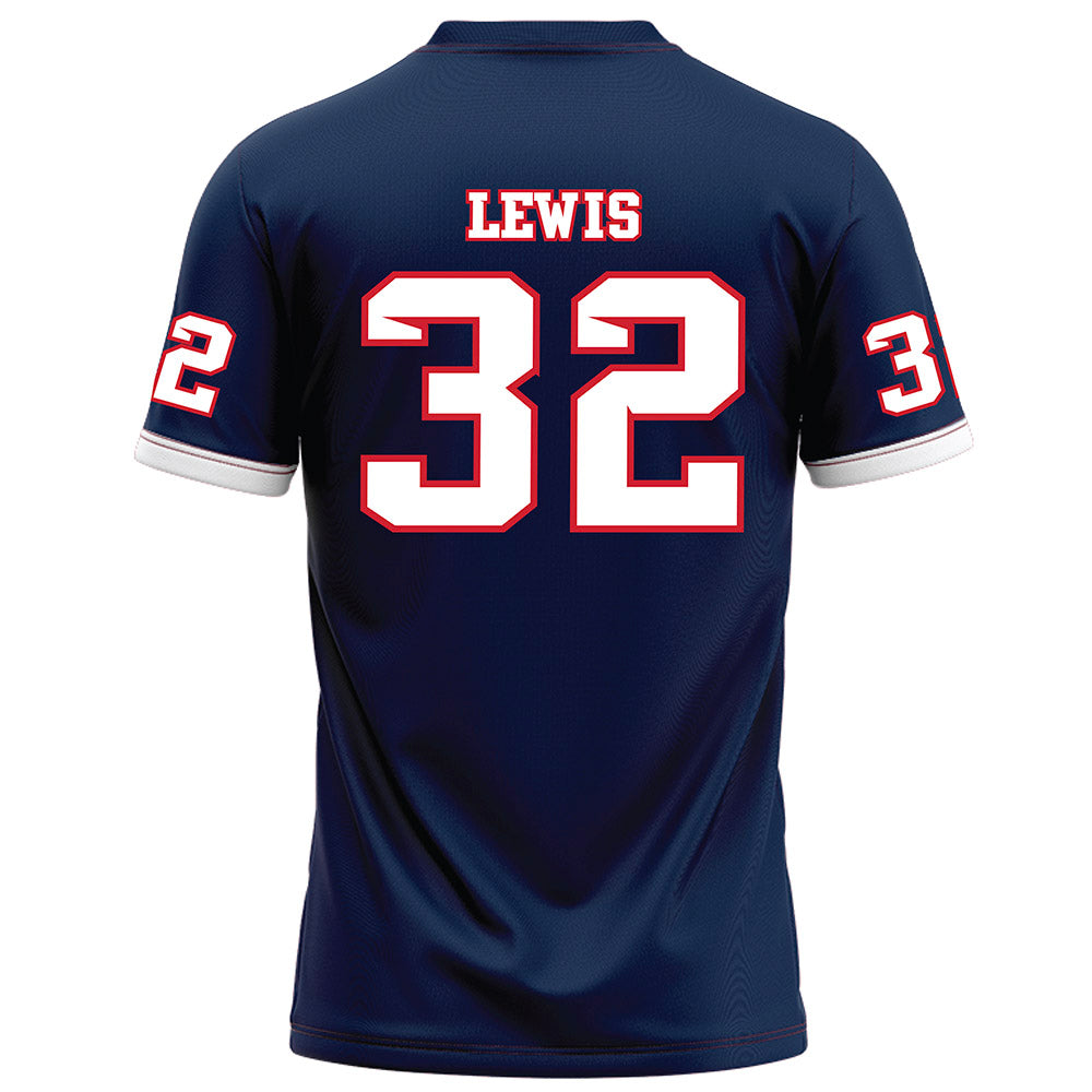 Fresno State - NCAA Football : Ryan Lewis - Blue Football Jersey-1