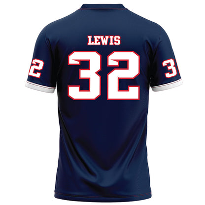 Fresno State - NCAA Football : Ryan Lewis - Blue Football Jersey-1