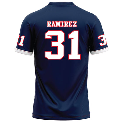 Fresno State - NCAA Football : Brandon Ramirez - Blue Football Jersey-1