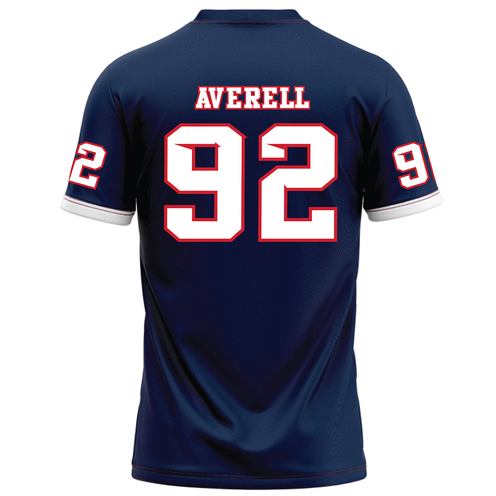 Fresno State - NCAA Football : Luke Averell - Blue Football Jersey-1