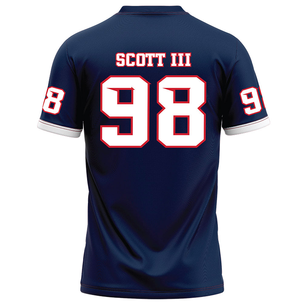 Fresno State - NCAA Football : Steven Scott III - Blue Football Jersey-1