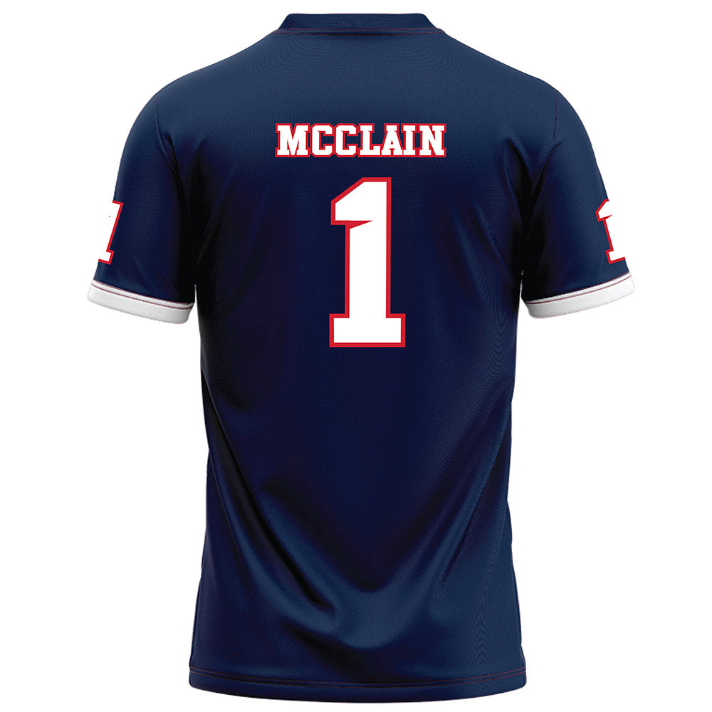 Fresno State - NCAA Football : Jahlil McClain - Blue Football Jersey-1