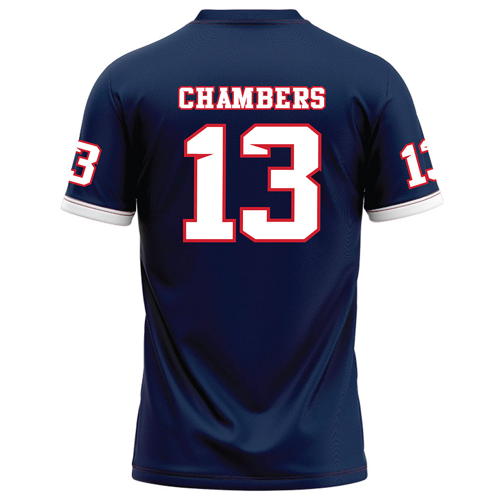 Fresno State - NCAA Football : Jacob Chambers - Blue Football Jersey-1