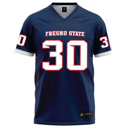 Fresno State - NCAA Football : Jonavon Darrington - Blue Football Jersey-0