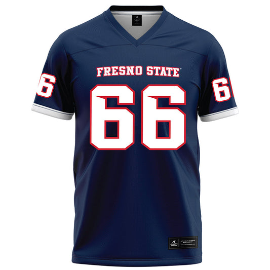 Fresno State - NCAA Football : Gino Quinones - Blue Football Jersey-0