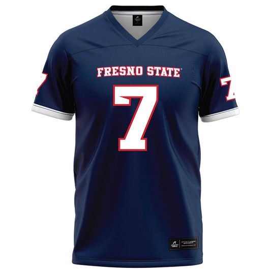 Fresno State - NCAA Football : Jayden Mandal - Blue Football Jersey-0