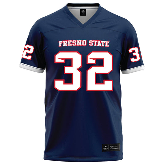 Fresno State - NCAA Football : Ryan Lewis - Blue Football Jersey-0