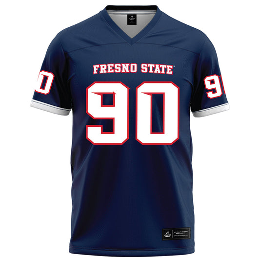 Fresno State - NCAA Football : Cooper Willoughby - Blue Football Jersey-0