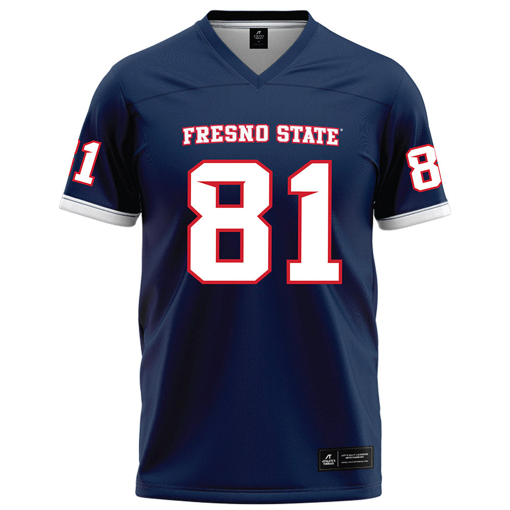 Fresno State - NCAA Football : Xavier Owens - Blue Football Jersey-0