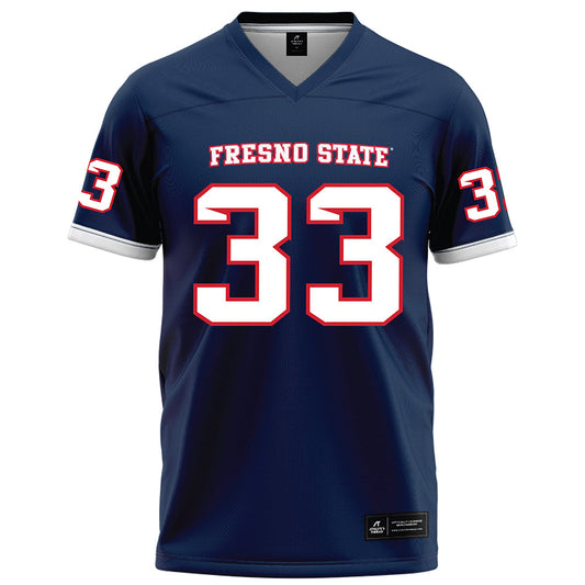Fresno State - NCAA Football : Maddox Merrill - Blue Football Jersey-0
