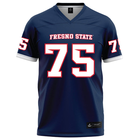 Fresno State - NCAA Football : Kyson Van Vugt - Blue Football Jersey-0