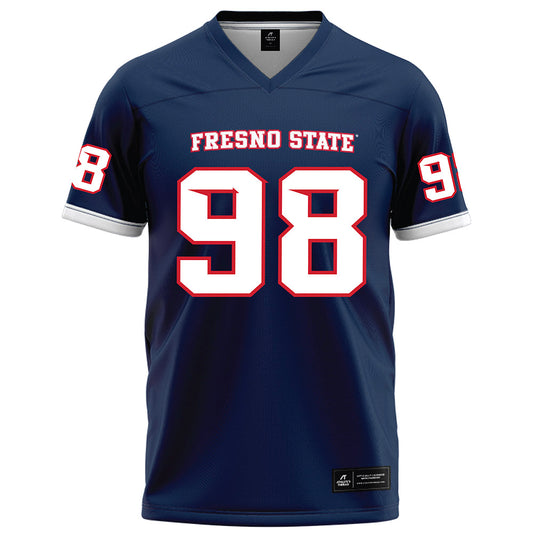 Fresno State - NCAA Football : Steven Scott III - Blue Football Jersey-0