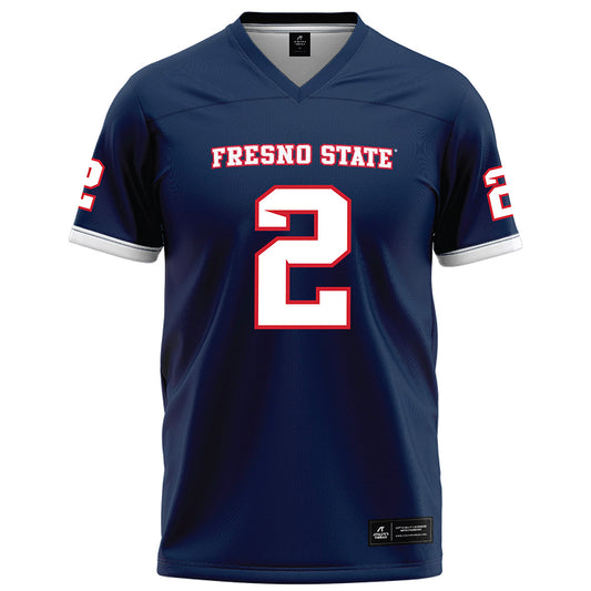 Fresno State - NCAA Football : Rayshon Luke - Blue Football Jersey-0