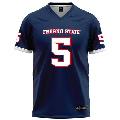 Fresno State - NCAA Football : Josiah Freeman - Blue Football Jersey-0