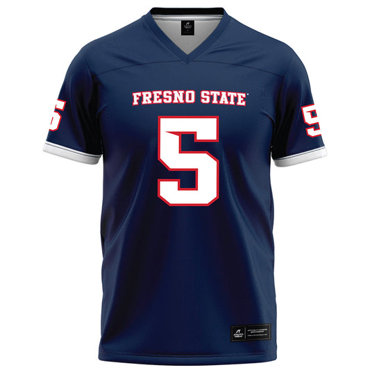 Fresno State - NCAA Football : Josiah Freeman - Blue Football Jersey-0
