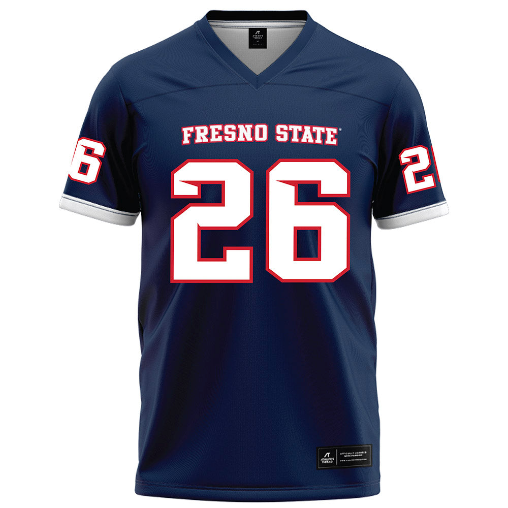 Fresno State - NCAA Football : Tim Thomas - Blue Football Jersey-0