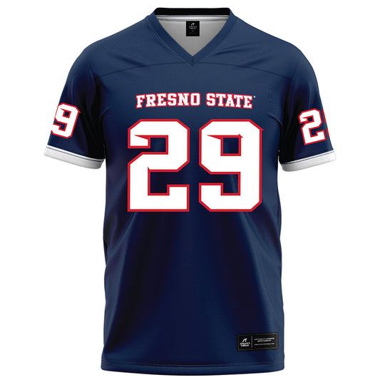 Fresno State - NCAA Football : Jaden Carrillo - Blue Football Jersey-0