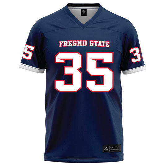 Fresno State - NCAA Football : Sebastien Boydell - Blue Football Jersey-0