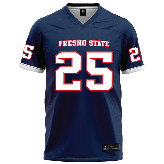 Fresno State - NCAA Football : Justin Johnson - Blue Football Jersey-0