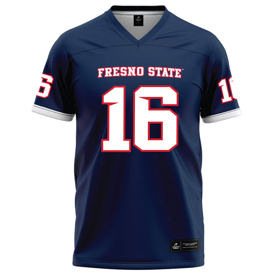 Fresno State - NCAA Football : Jonathan Craft - Blue Football Jersey-0