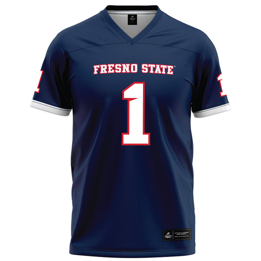 Fresno State - NCAA Football : Jahlil McClain - Blue Football Jersey-0