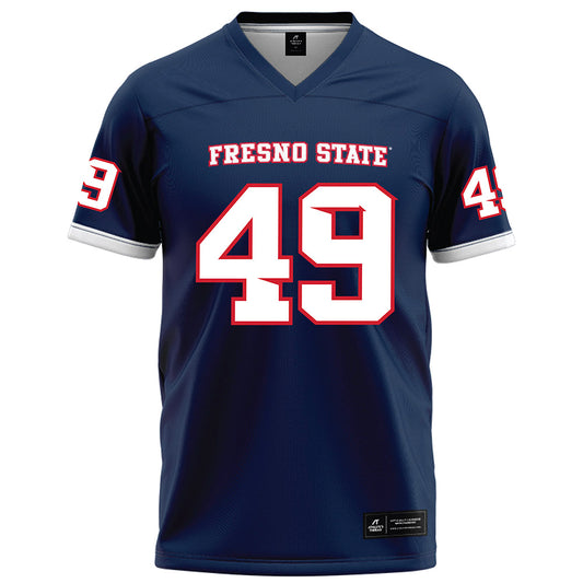 Fresno State - NCAA Football : Clay Lawrence - Blue Football Jersey-0