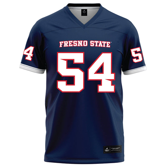 Fresno State - NCAA Football : Sione Noa - Blue Football Jersey-0