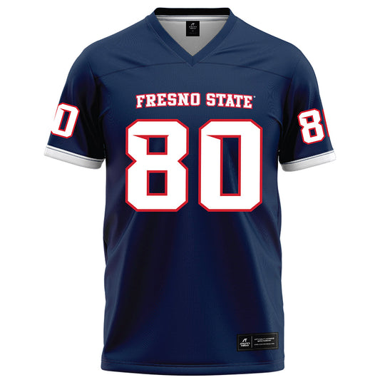 Fresno State - NCAA Football : Jaylen Garrison - Blue Football Jersey-0