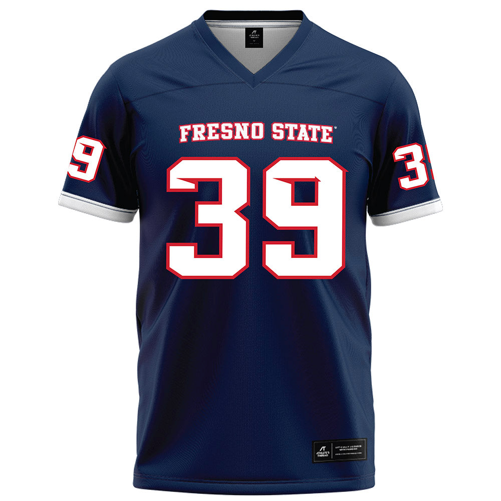 Fresno State - NCAA Football : Chase Perino - Blue Football Jersey-0