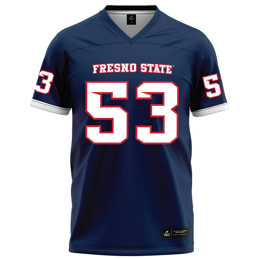 Fresno State - NCAA Football : Jack Baldi - Blue Football Jersey-0