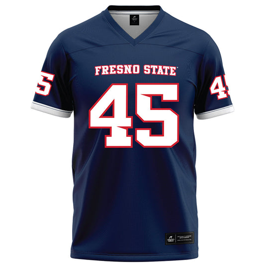 Fresno State - NCAA Football : Connor Tripp - Blue Football Jersey-0