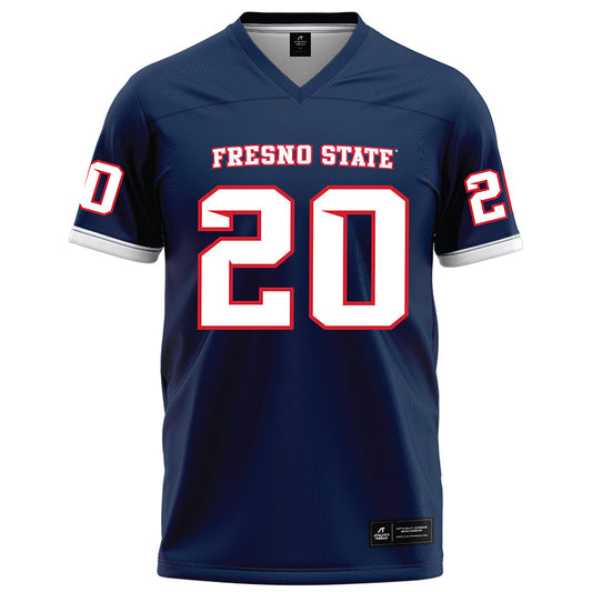 Fresno State - NCAA Football : RJ Regan - Blue Football Jersey-0
