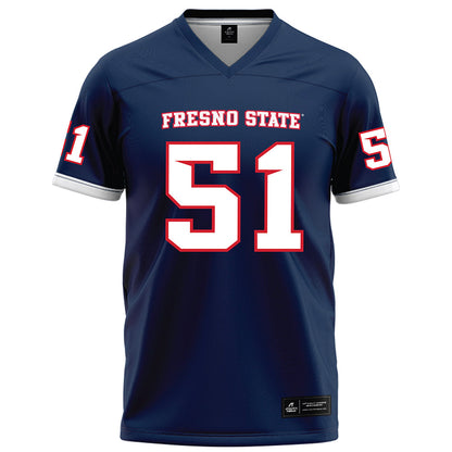 Fresno State - NCAA Football : Braylan Henderson - Blue Football Jersey-0
