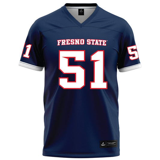 Fresno State - NCAA Football : Braylan Henderson - Blue Football Jersey-0