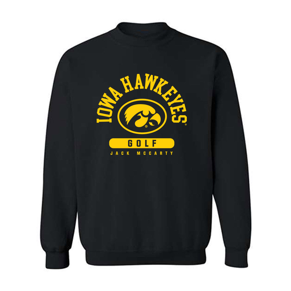 Iowa - NCAA Men's Golf : Jack McCarty - Classic Fashion Shersey Crewneck Sweatshirt-0