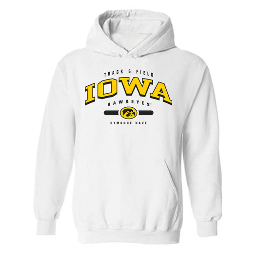 Iowa - NCAA Women's Track & Field : Dymonde Nave - Classic Fashion Shersey Hooded Sweatshirt-0