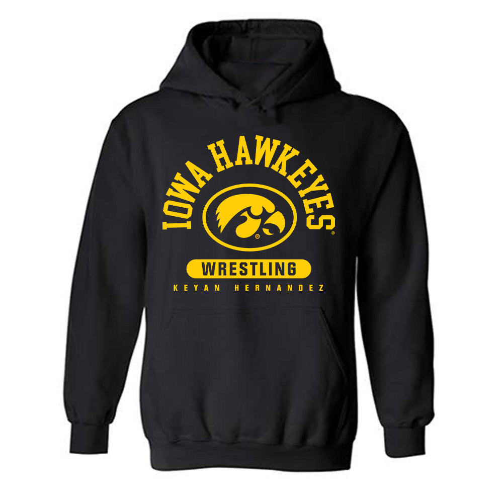 Iowa - NCAA Wrestling : Keyan Hernandez - Classic Fashion Shersey Hooded Sweatshirt-0