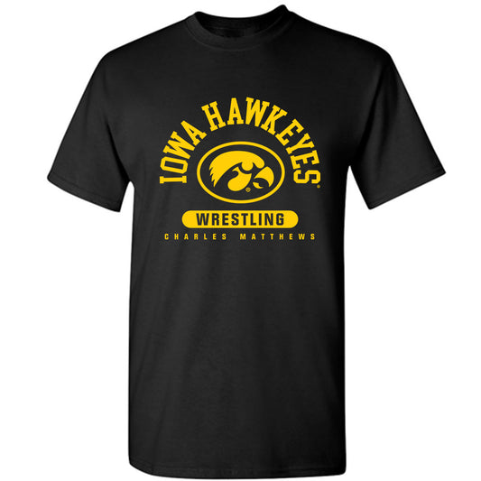 Iowa - NCAA Wrestling : Charles Matthews - Classic Fashion Shersey T-Shirt-0