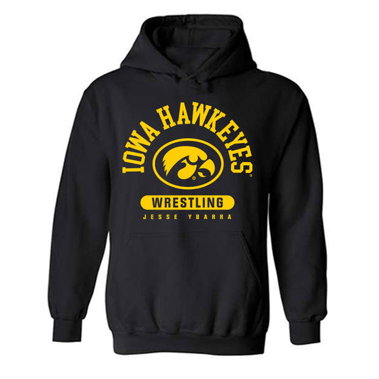 Iowa - NCAA Wrestling : Jesse Ybarra - Classic Fashion Shersey Hooded Sweatshirt-0