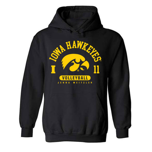 Iowa - NCAA Women's Volleyball : Jenna Meitzler - Classic Fashion Shersey Hooded Sweatshirt-0