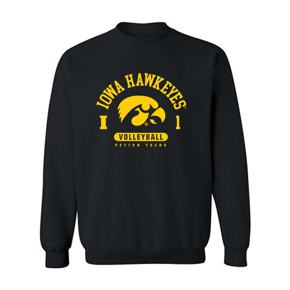 Iowa - NCAA Women's Volleyball : Peyton Young - Classic Fashion Shersey Crewneck Sweatshirt-0