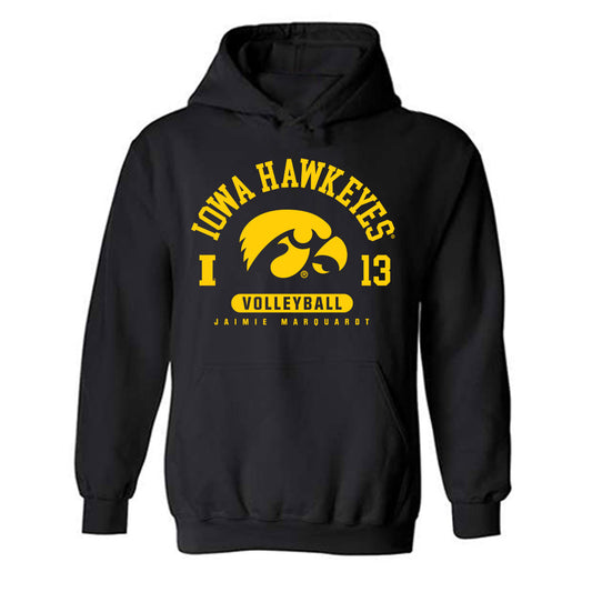 Iowa - NCAA Women's Volleyball : Jaimie Marquardt - Classic Fashion Shersey Hooded Sweatshirt-0