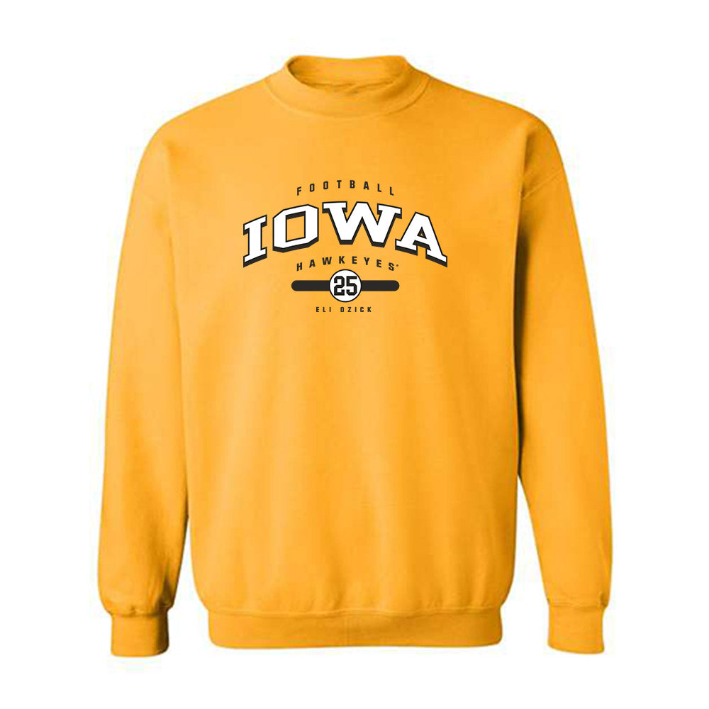 Iowa - NCAA Football : Eli Ozick - Classic Fashion Shersey Crewneck Sweatshirt-0