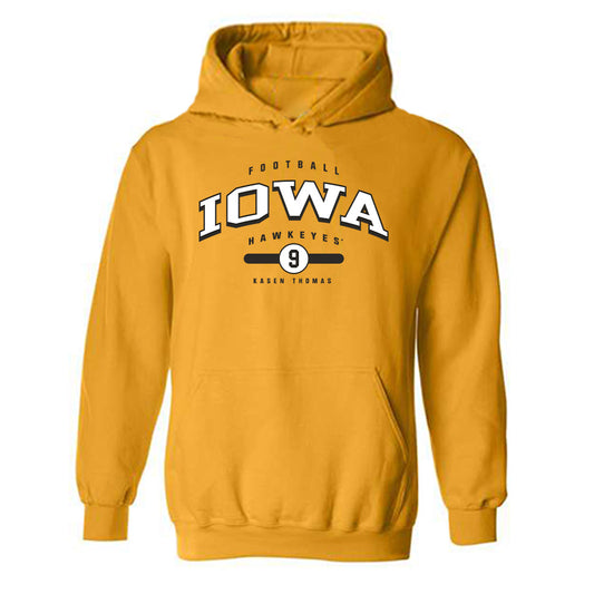 Iowa - NCAA Football : Kasen Thomas - Classic Fashion Shersey Hooded Sweatshirt-0