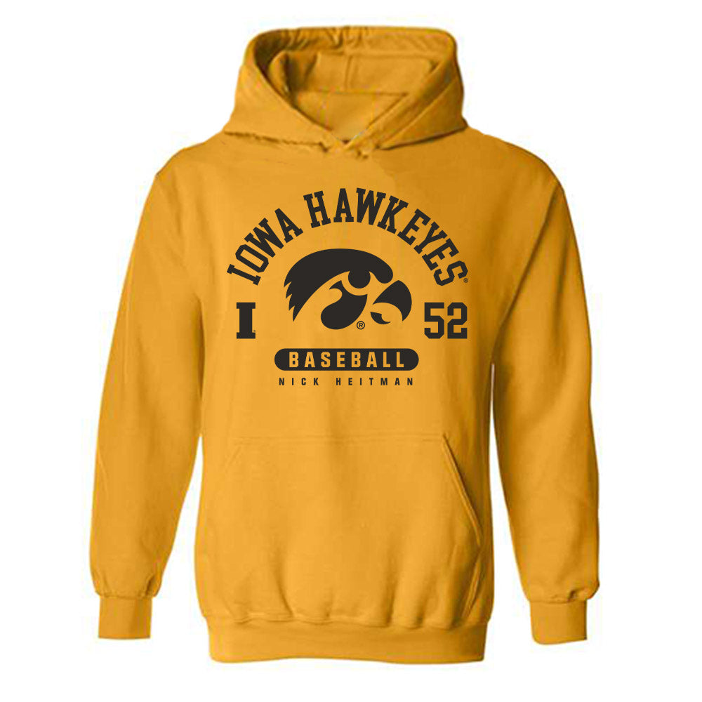 Iowa - NCAA Baseball : Nick Heitman - Classic Fashion Shersey Hooded Sweatshirt-0