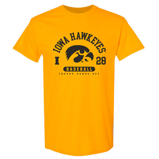 Iowa - NCAA Baseball : Trevor Vande Hey - Classic Fashion Shersey T-Shirt-0