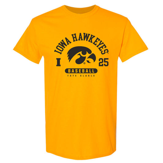 Iowa - NCAA Baseball : Tate Slagle - Classic Fashion Shersey T-Shirt-0