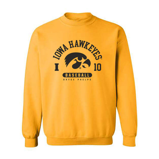 Iowa - NCAA Baseball : Bryce Phelps - Classic Fashion Shersey Crewneck Sweatshirt-0