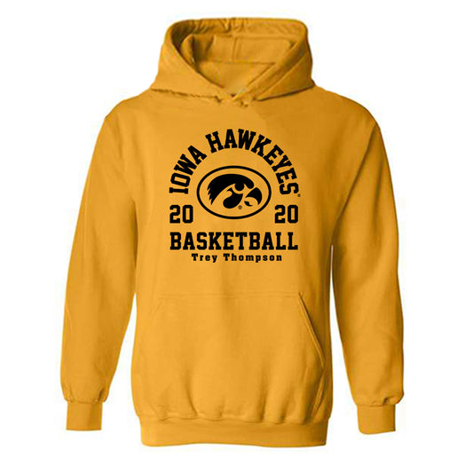 Iowa - NCAA Men's Basketball : Trey Thompson - Classic Fashion Shersey Hooded Sweatshirt-0